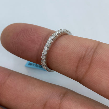 14K Wedding Band Diamond Ring