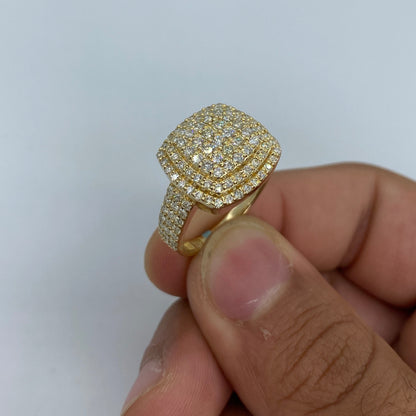 14K Montana Square Diamond Ring