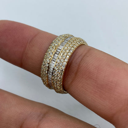 14K Eternity Diamond Baguette ring