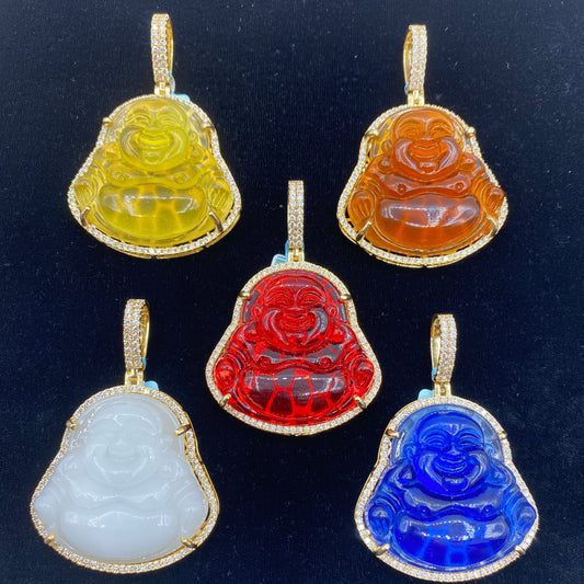 14K Buddha Diamond Pendant