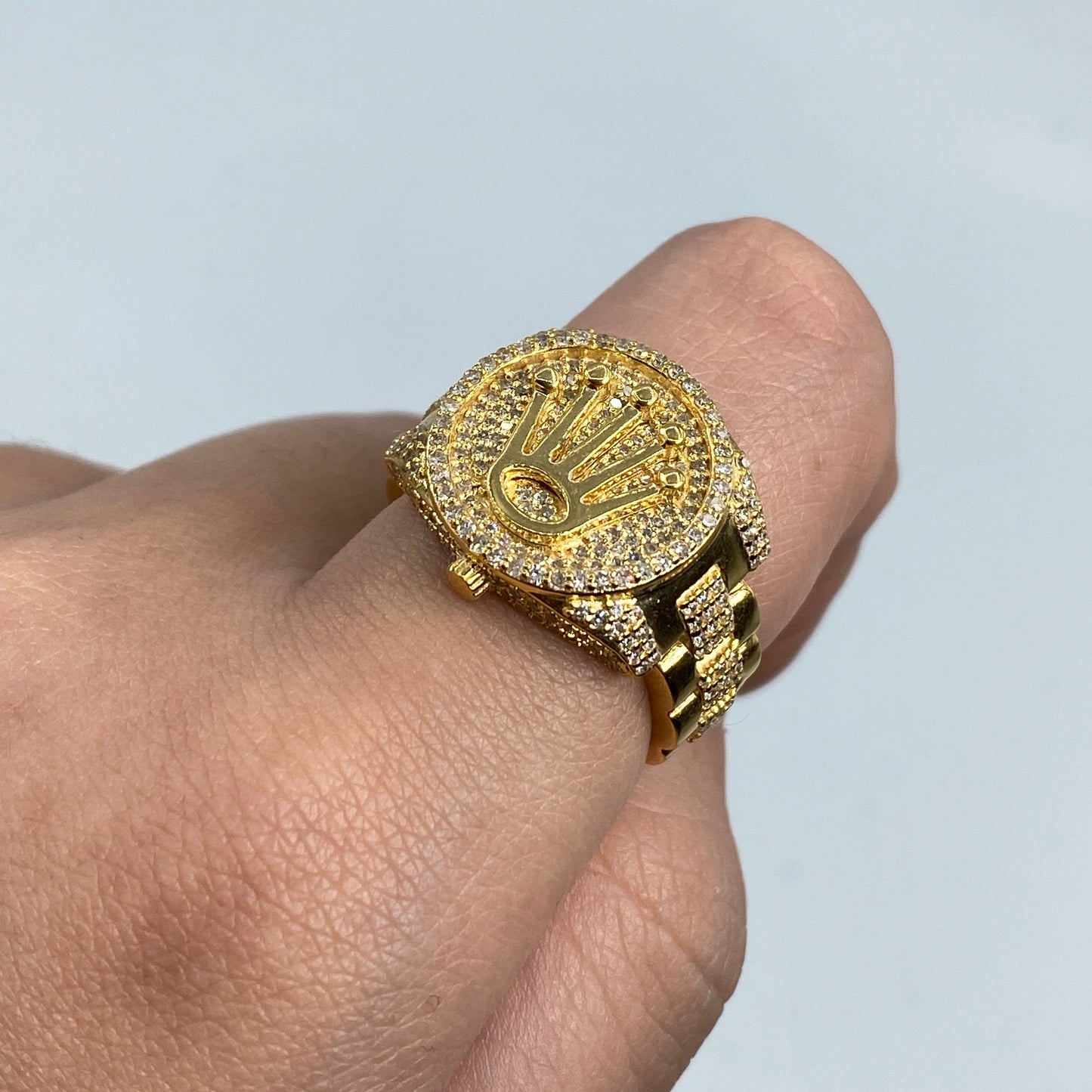 14K Crown Diamond Ring