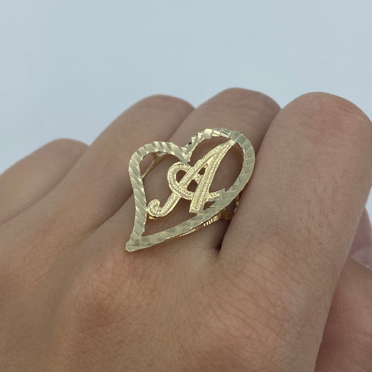 10K Initial Letter Square Block Ring – Jason's Jewelry Creations
