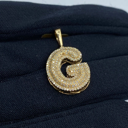 Initial G Bubble Pendant