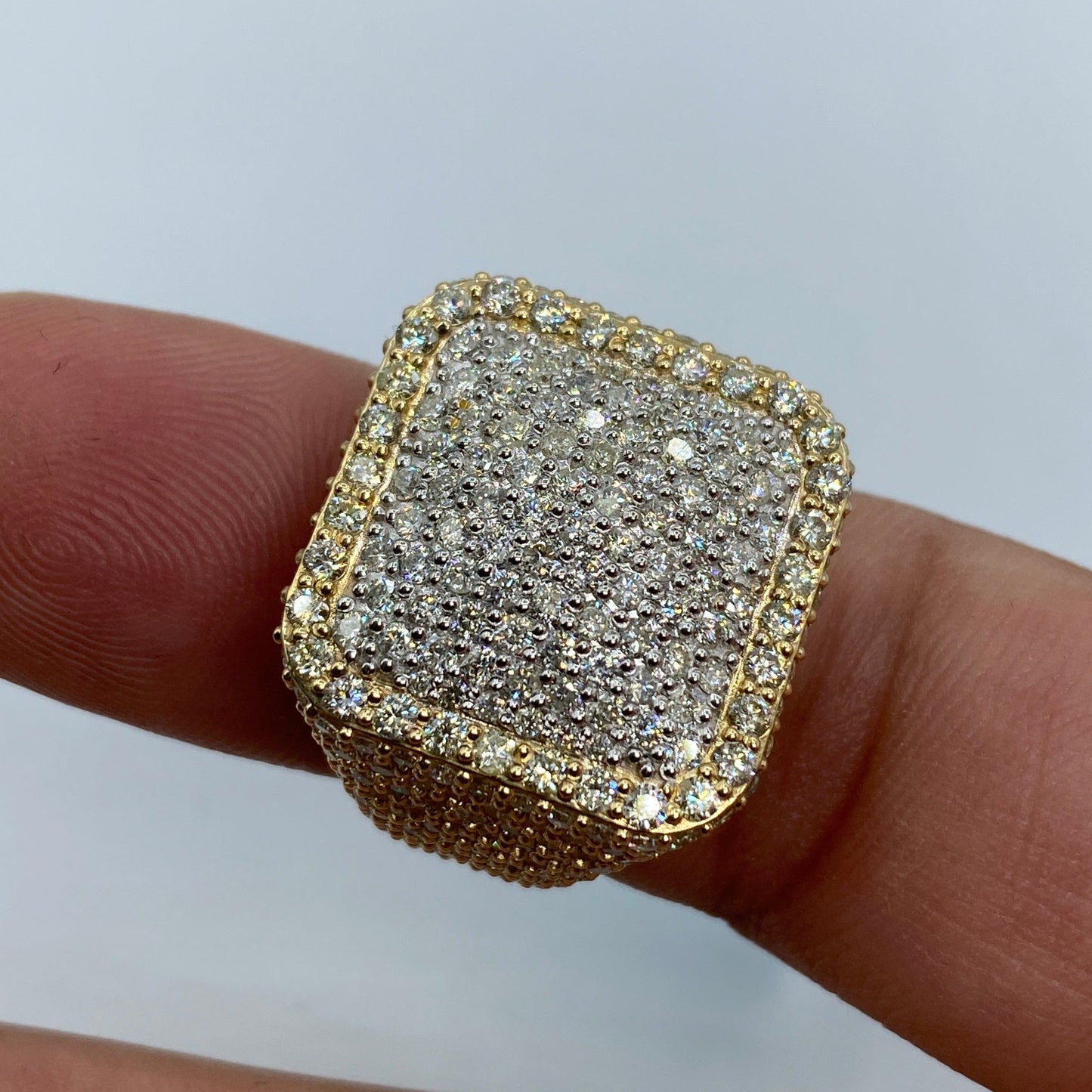 14K Square Forever Diamond Ring