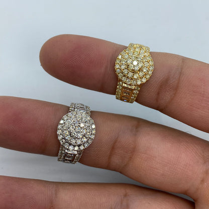 14K Ladies Diamond Baguette Ring