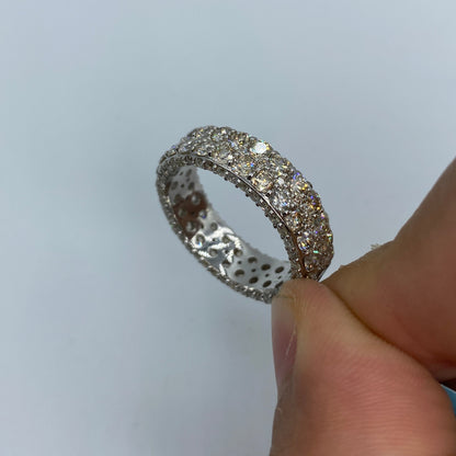 14K Diamond All Around Ring Band