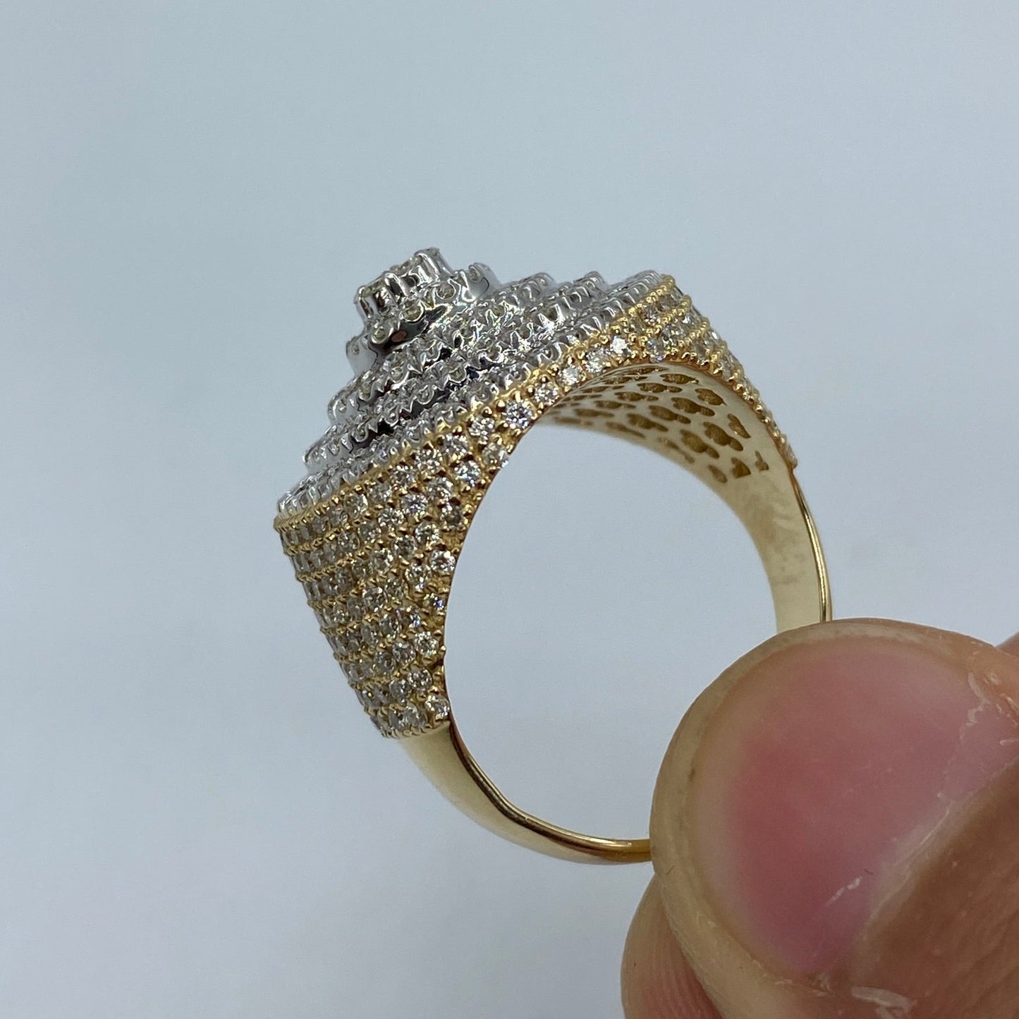 14K Milano Cake Diamond Ring