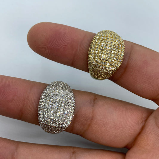 14K Paris Square Diamond Ring