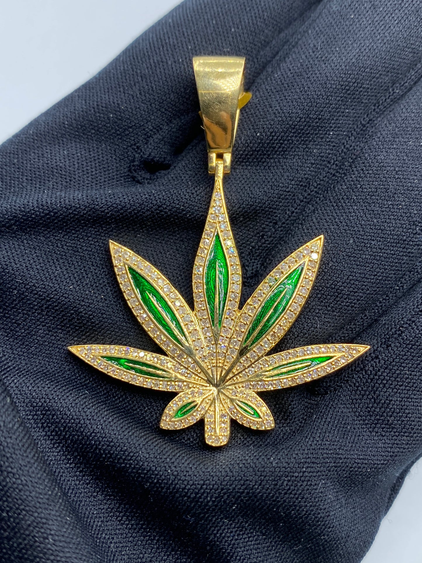 Green Weed Pendant