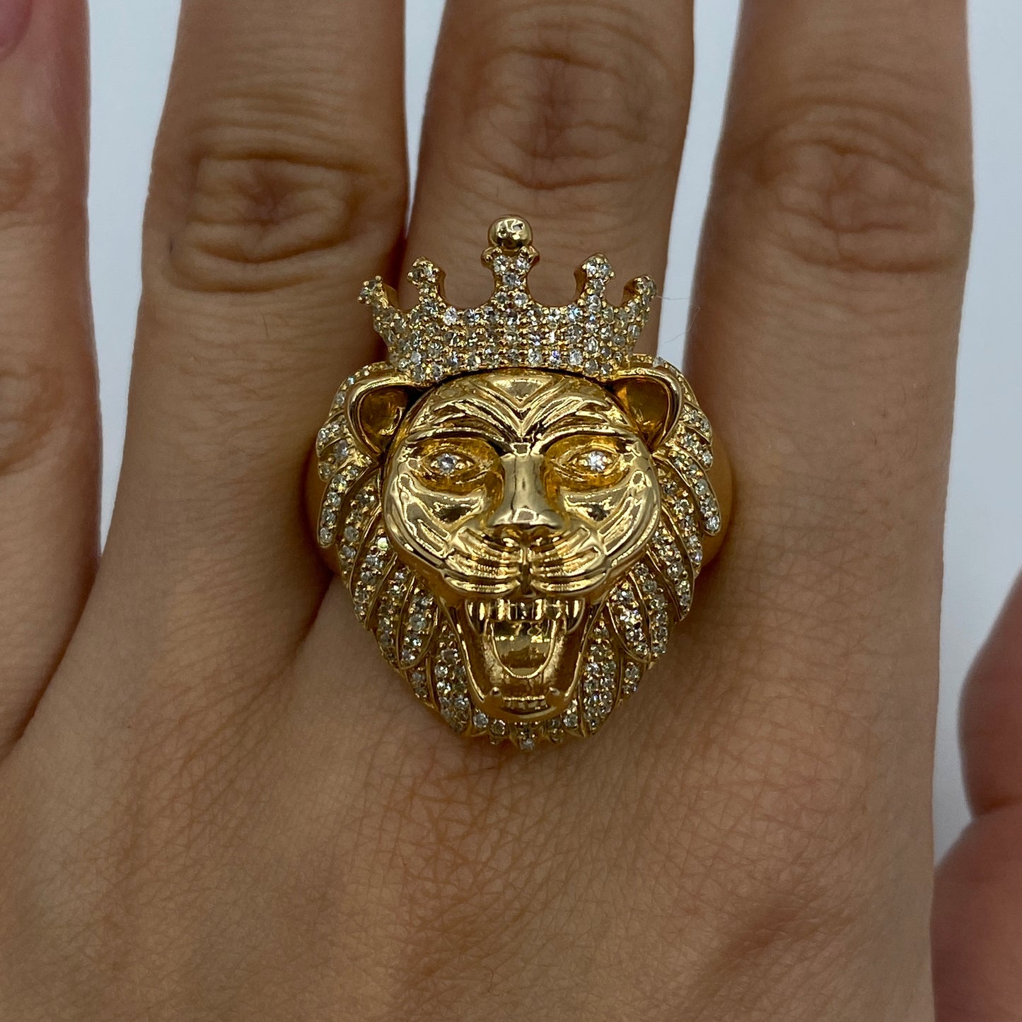 14K King of the Jungle Diamond Ring