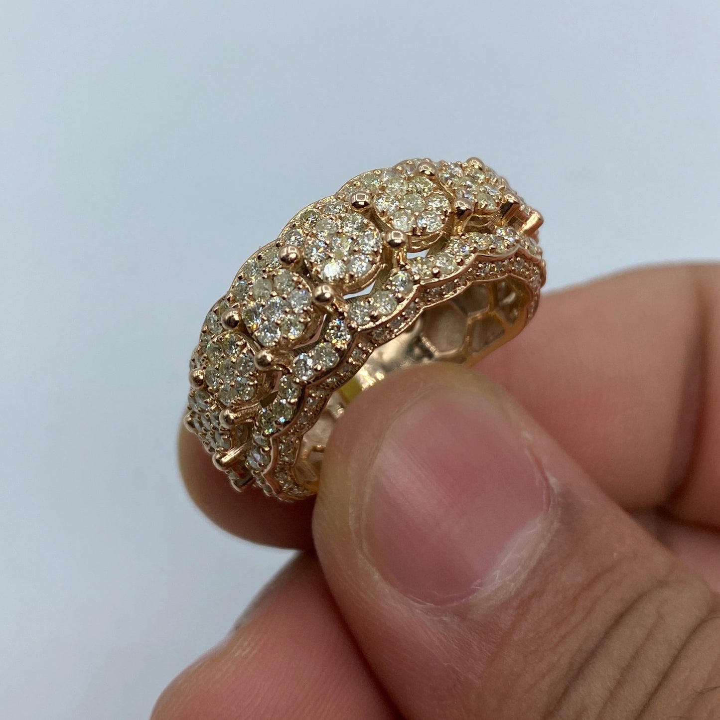 10K Eternity Diamond Ring