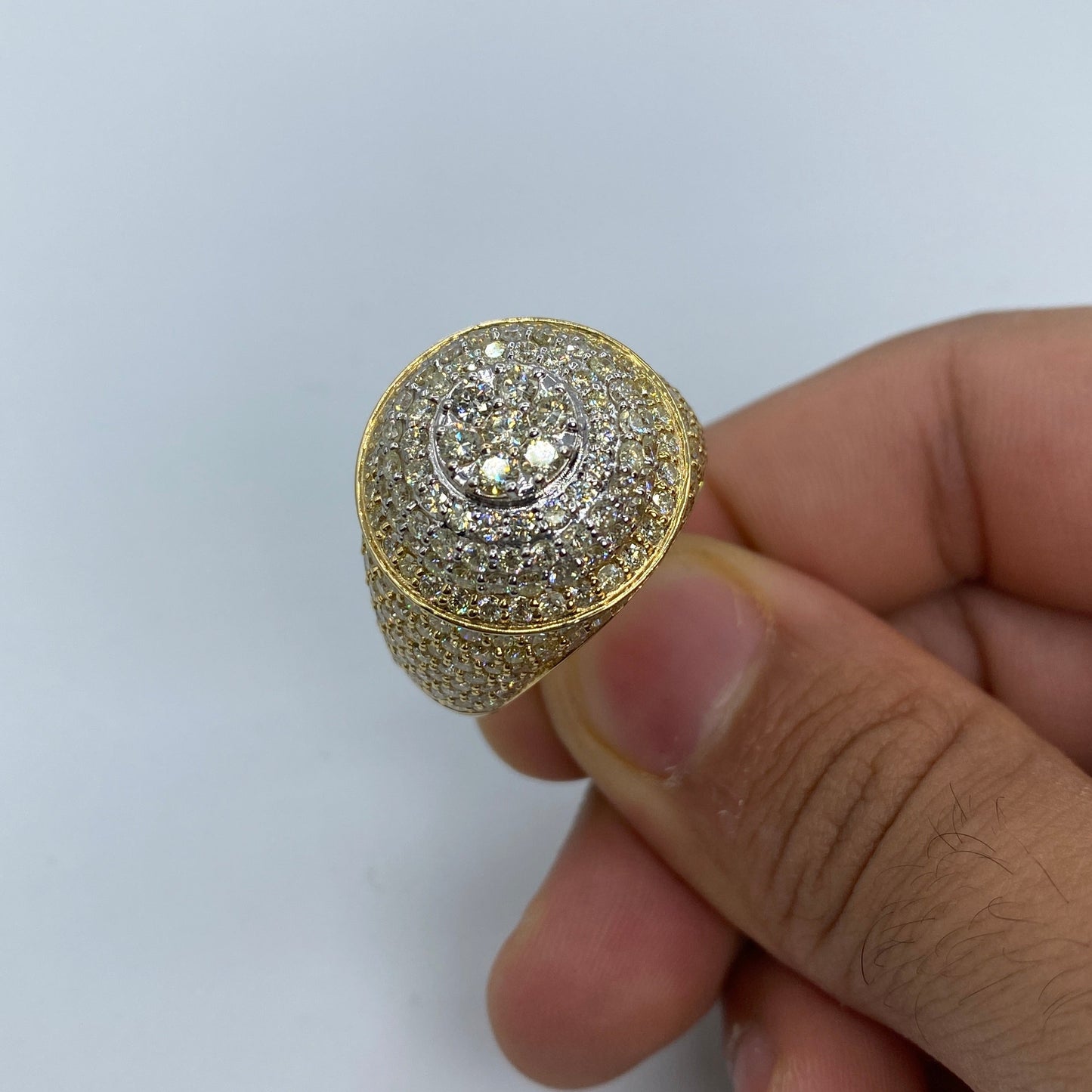 14K Circle King Diamond Ring