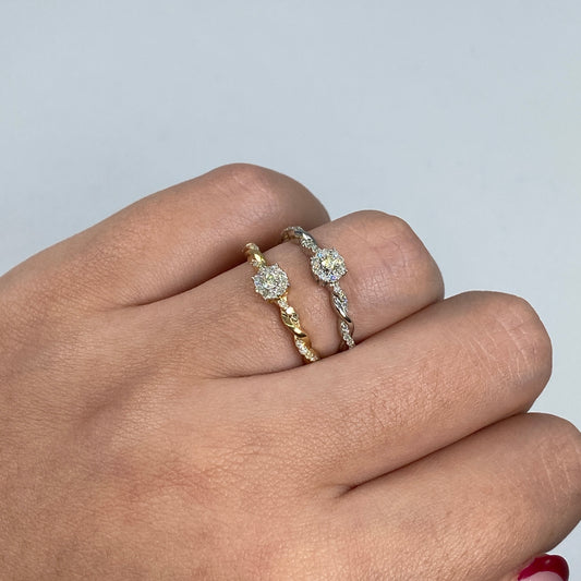 14K Diamond Fate Engagement Ring