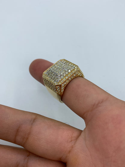 14k Square Titan Ring