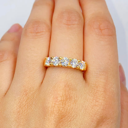 14K Five Stone Diamond Ring