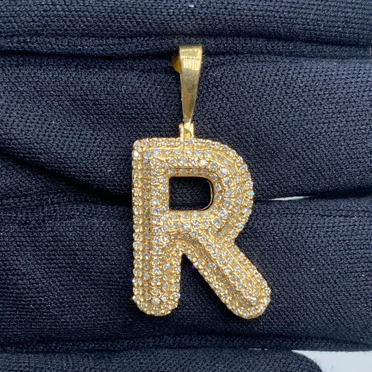 Initial R Bubble Pendant