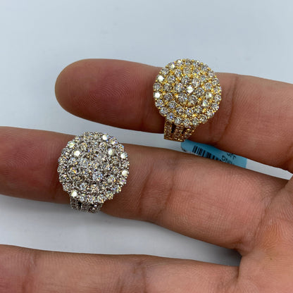 14K Flower Diamond Ring