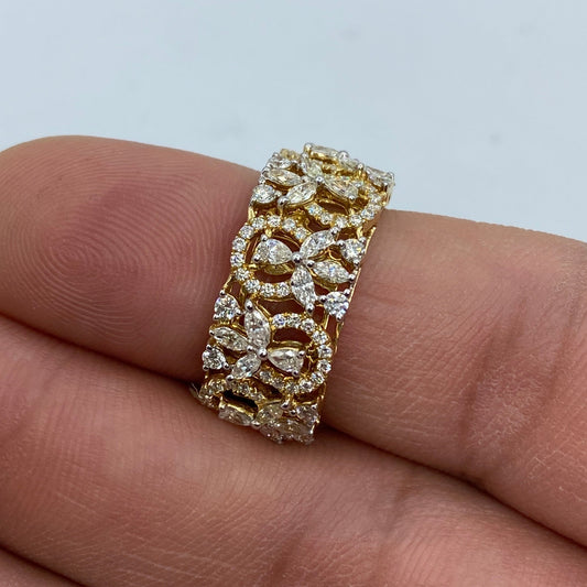 14K Angel Diamond Ring