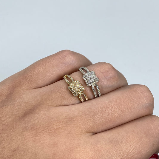 14K Diamond Honor Engagement Ring