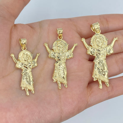 14K Baby Jesus Pendant