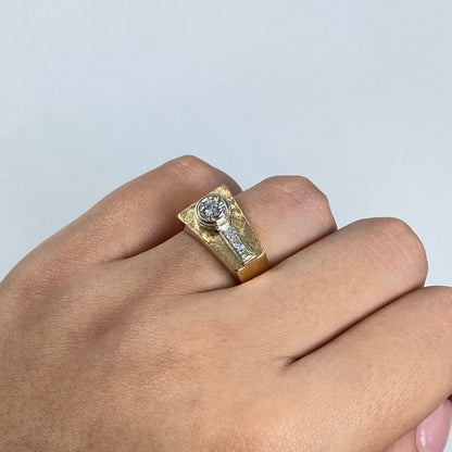 14K Diamond Deckard Ring