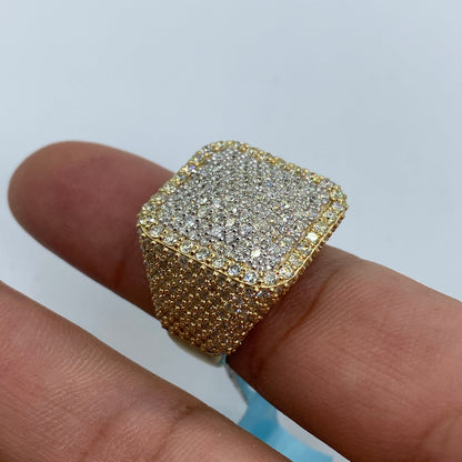 14K Square Forever Diamond Ring