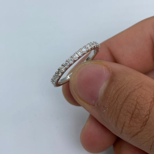 14K Wedding Band Diamond Ring