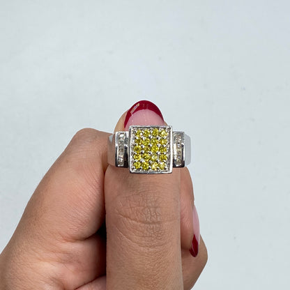 14K Diamond Baguette Cut Neymar Ring