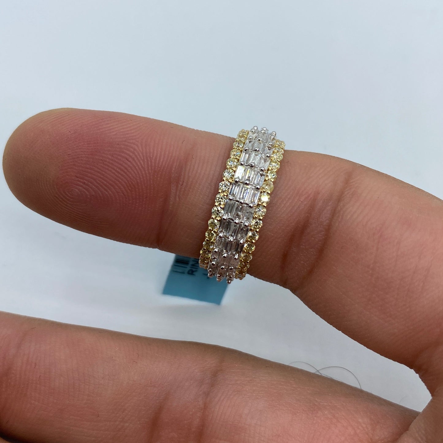 14K Triple Threat Diamond Baguette Ring