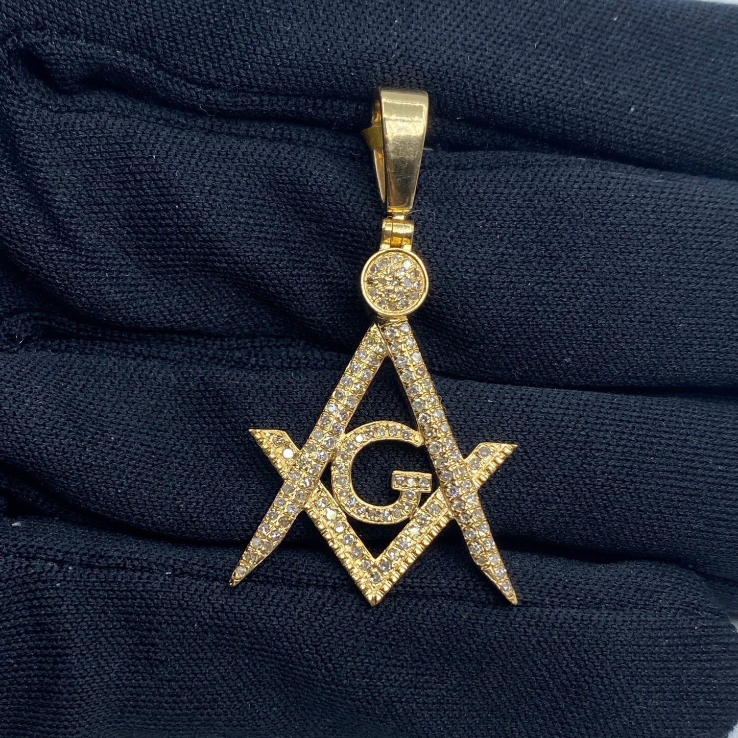 Fremason Masonic Diamond Pendant
