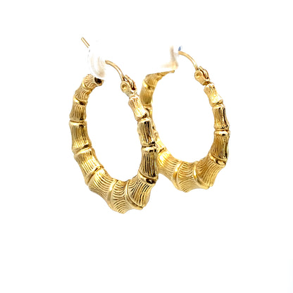 Bamboo Earrings 1.2”