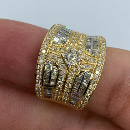 14K Champion Diamond Baguette Ring