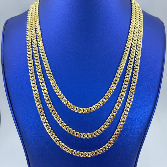 14K 6MM Cuban Link Chain 20-24"