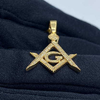 Fremason Masonic Diamond Pendant