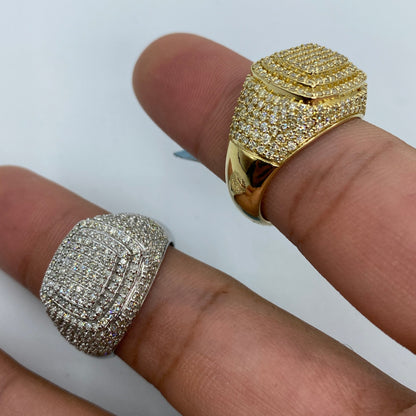 14K Paris Square Diamond Ring