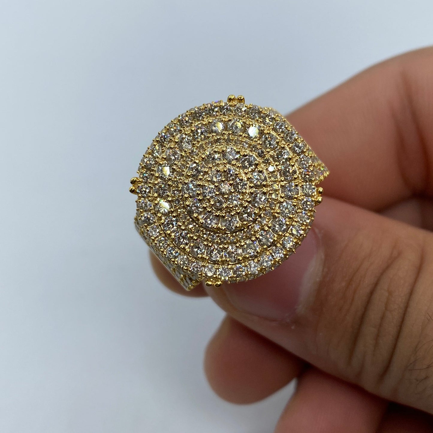 10K Jumbo Icy Time Circle Diamond Ring