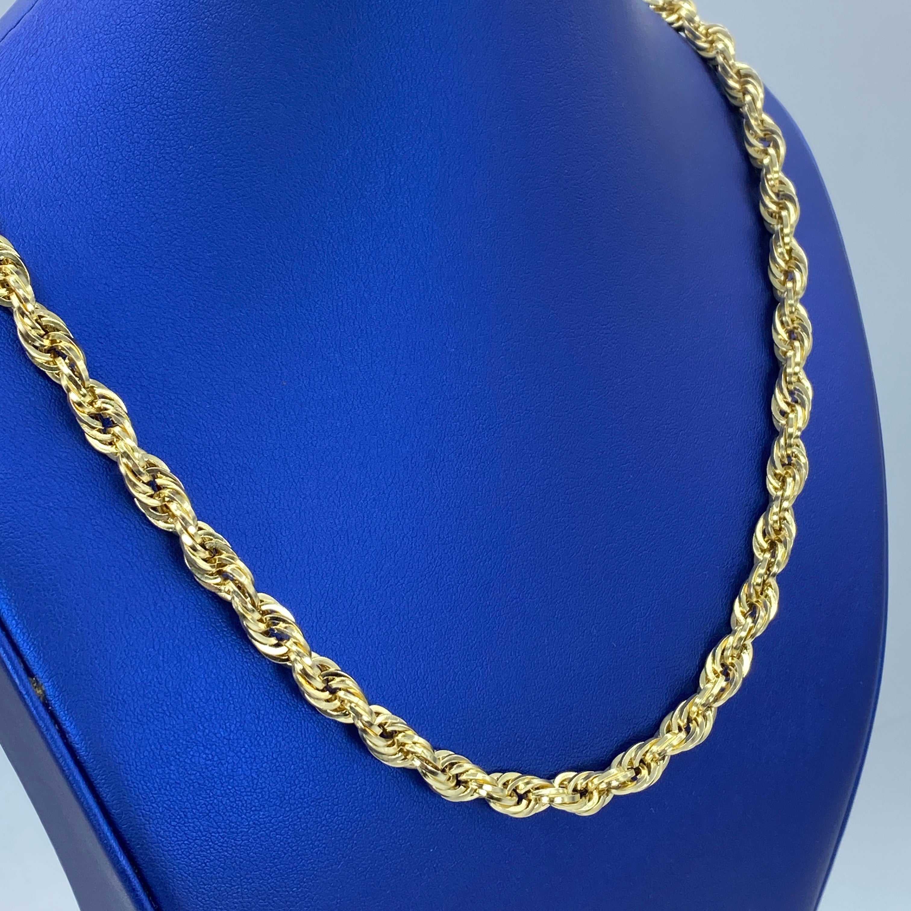 10K 7MM Rope Chain 21 Jason s Jewelry Creations