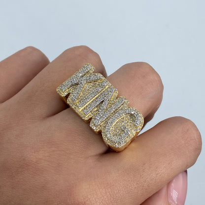 10K King Jumbo Diamond Ring