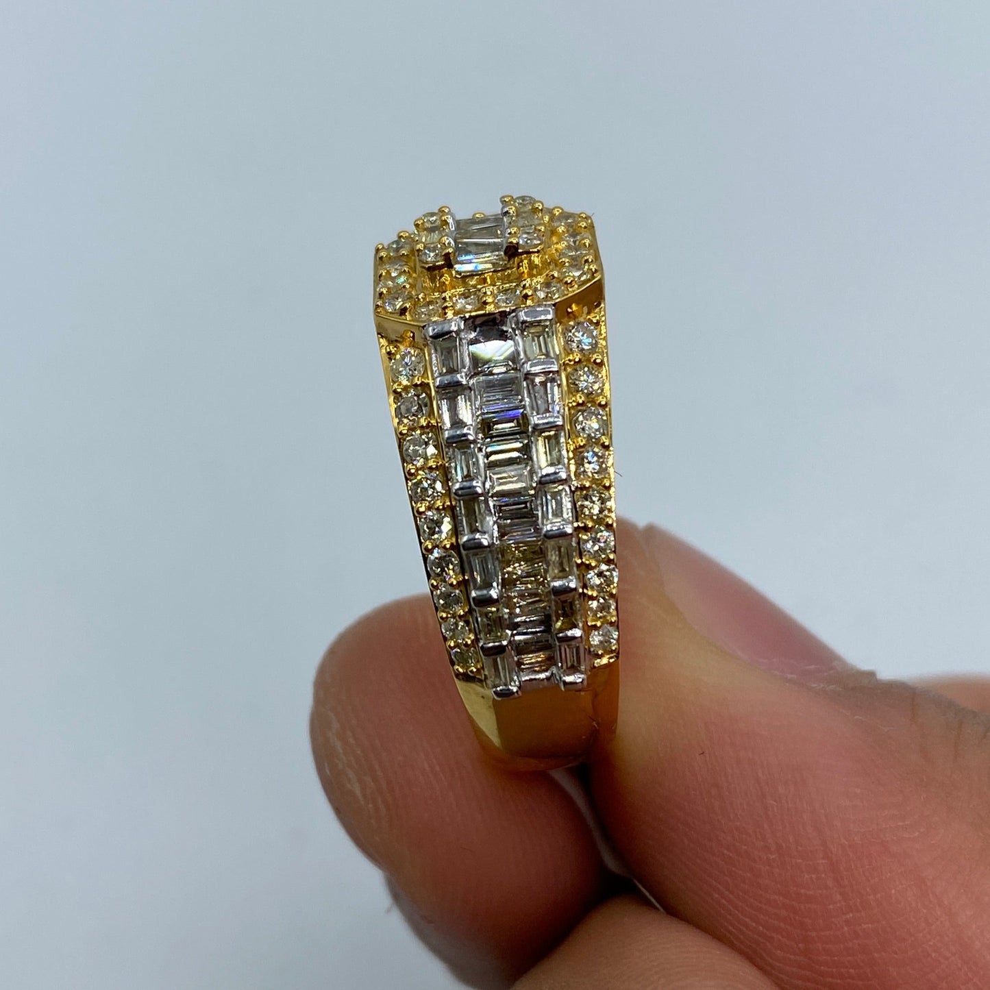 10K Champion Diamond Baguette Ring