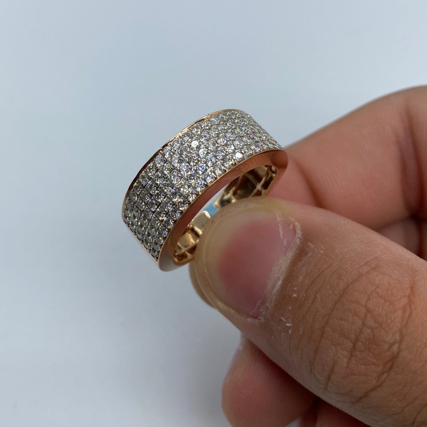 14K Iced-Out Diamond Band 1.8ct