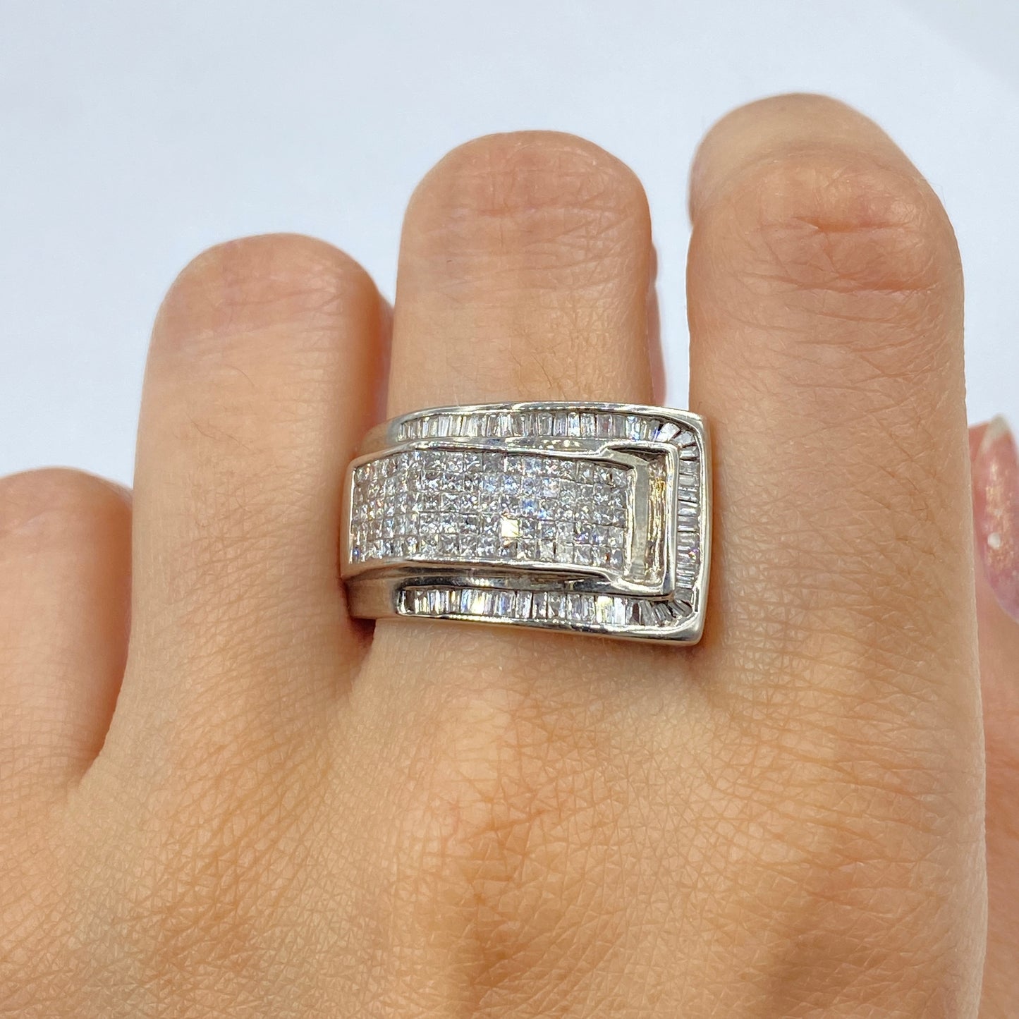 14K Revival Baguette Diamond Ring