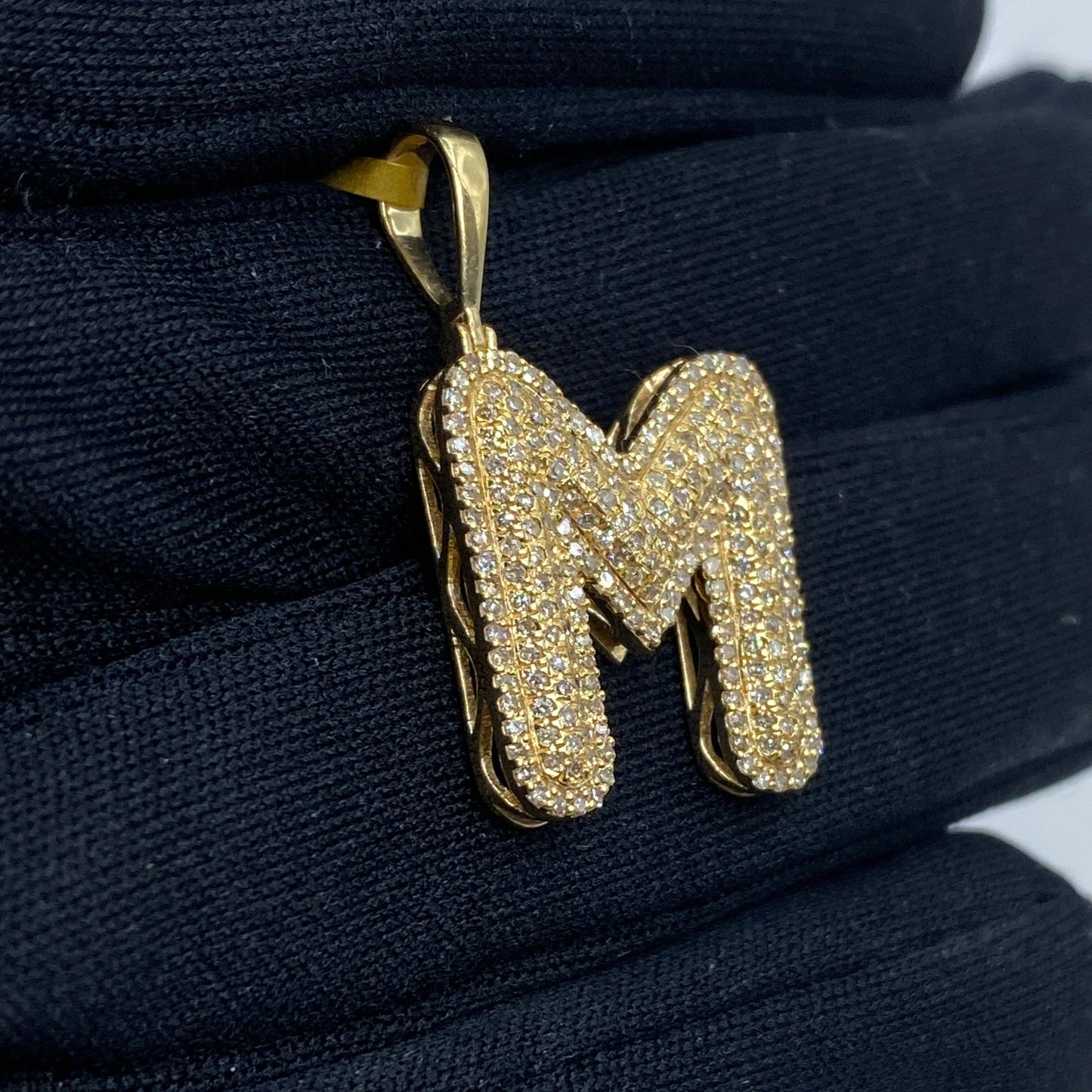 Initial M Bubble Pendant