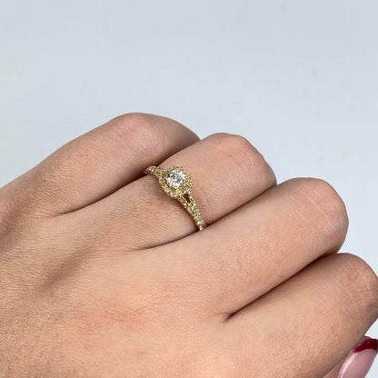 14K Diamond Beloved Engagement Ring