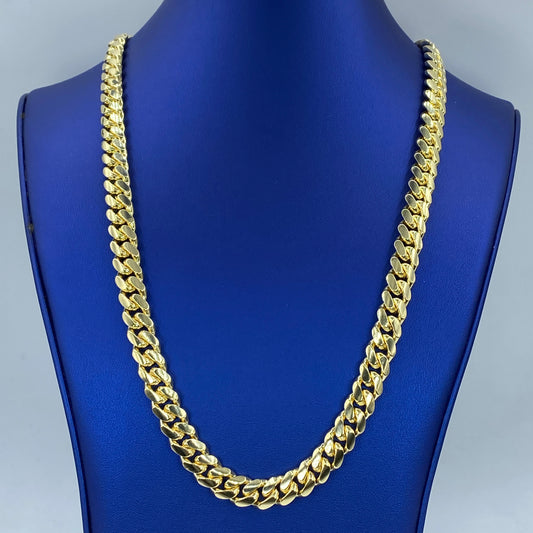 14K 9.5MM Cuban Link Chain 22"