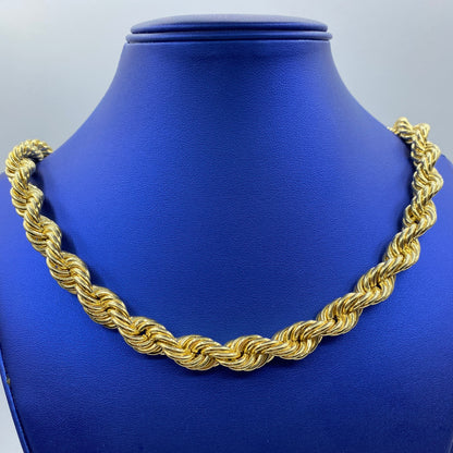 14K 11.6MM Rope Chain 26"