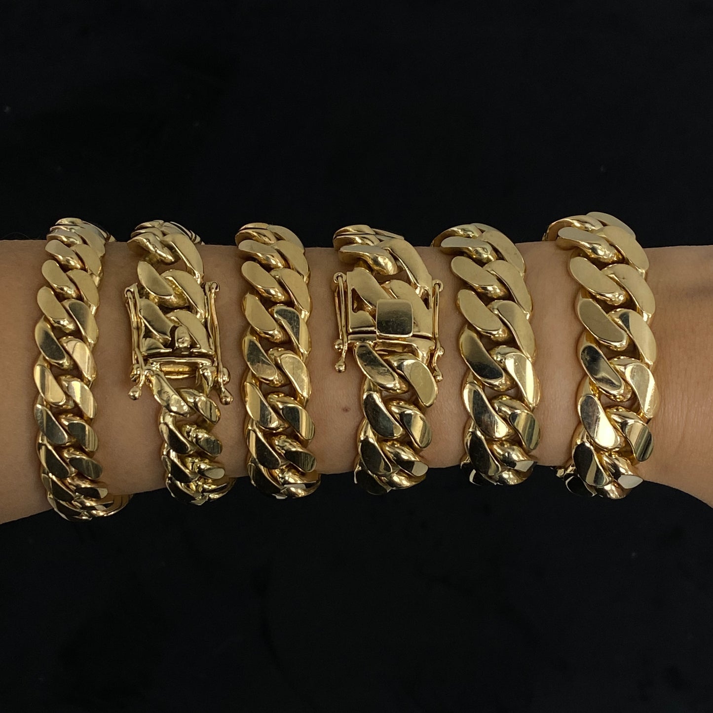 14K Solid Gold Cuban Link Bracelet