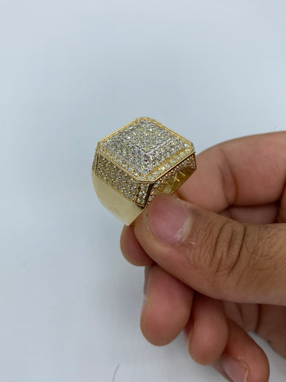 14k Square Titan Ring