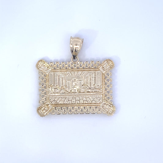 10K Last Supper Pendant- 1.7"