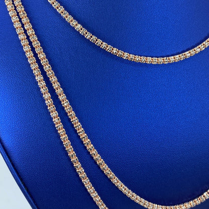 10K 4.1MM Ice Chain in Rose Gold 16-24"