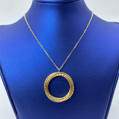 Infinity Circle Ladies Gold Necklace